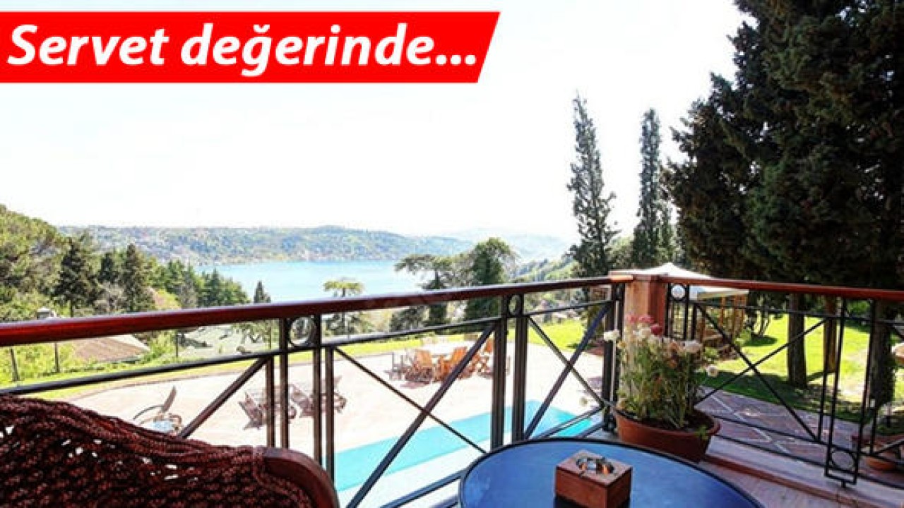 Boğaz Manzaralı Lüks Villa Satılık