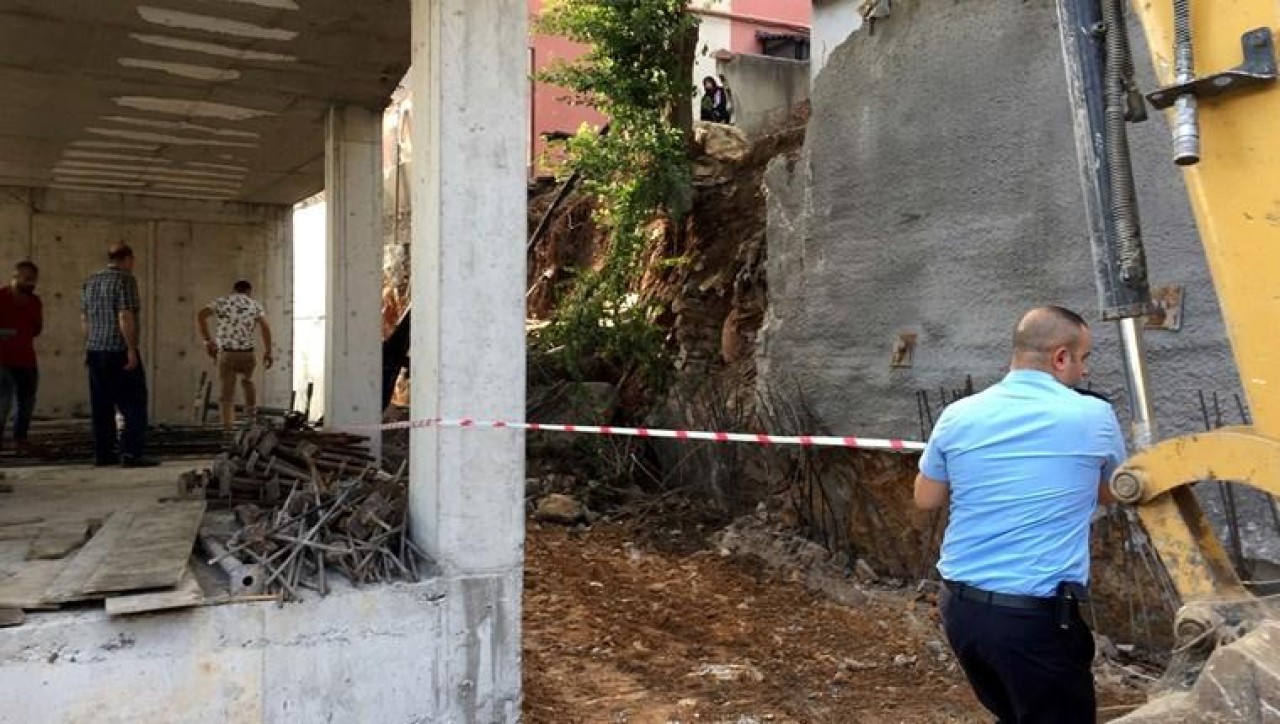 Kartal'da İstinat Duvarı Çöken İnşaat Mühürlendi