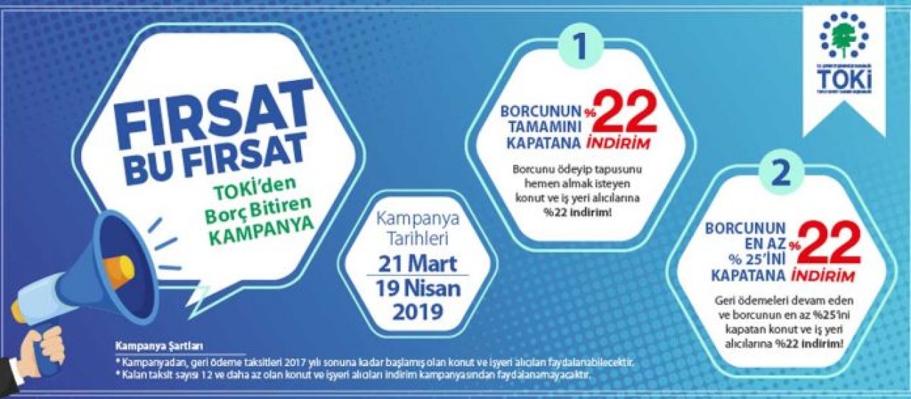 TOKİ’nin %22’lik İndirim Kampanyası 21 Martta Başlıyor