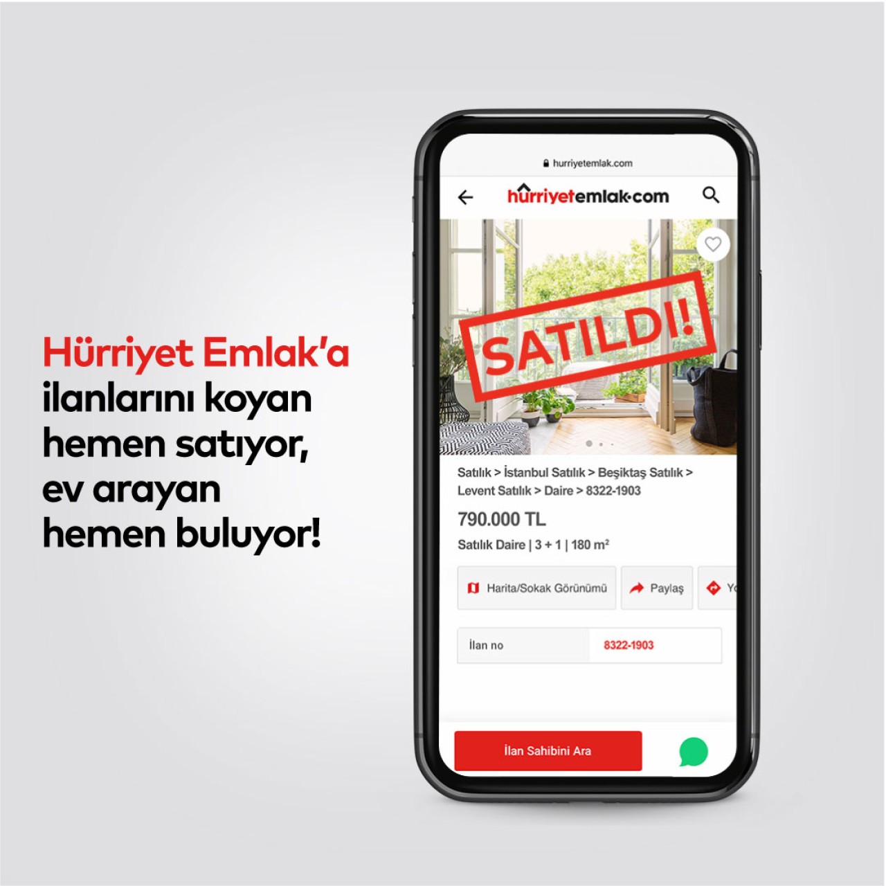 “Hürriyet Emlak'la hızlı sat” Reklam Filmleri Yayında