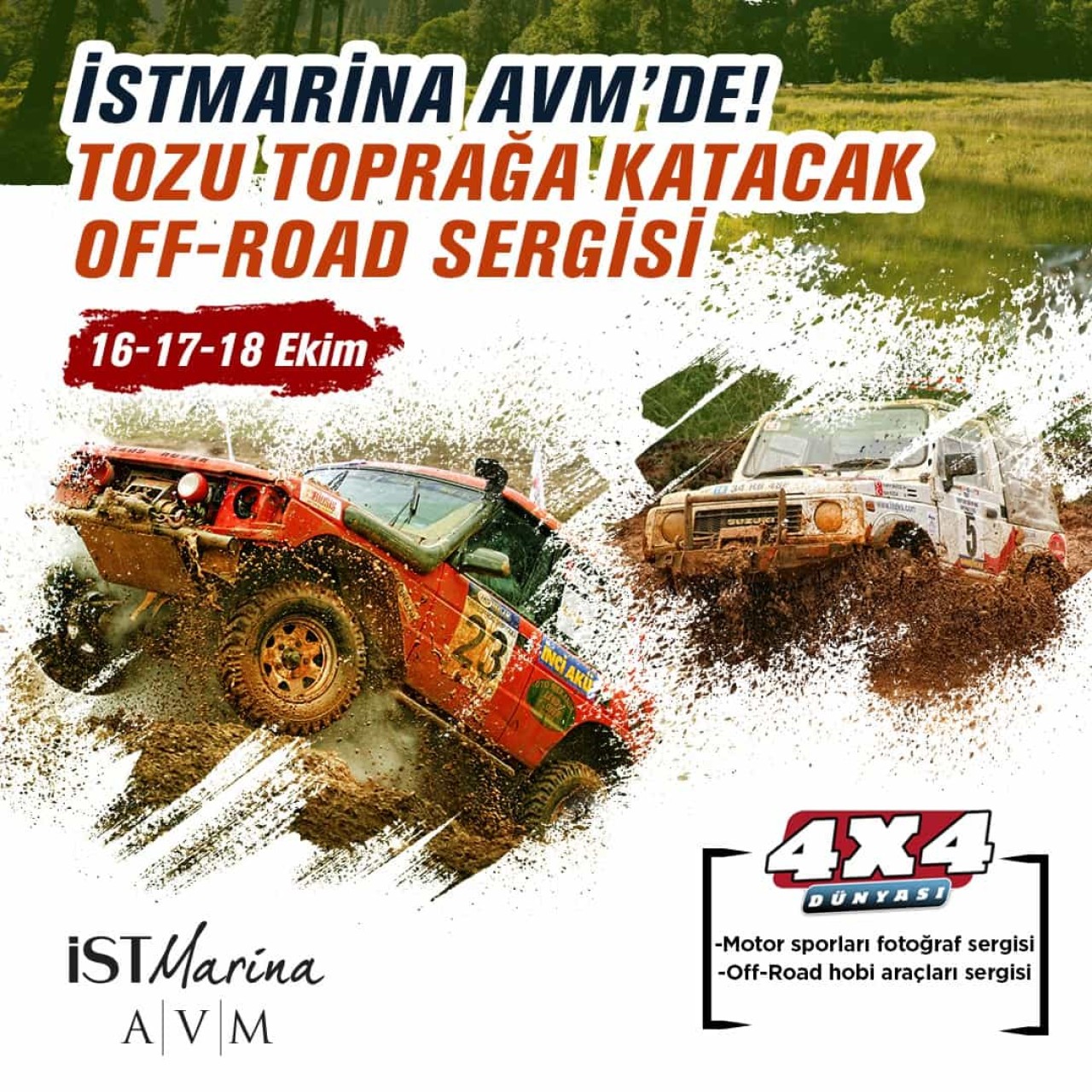 Off-Road Tutkunları 16 Ekim'de İstMarina AVM’de Buluşacak