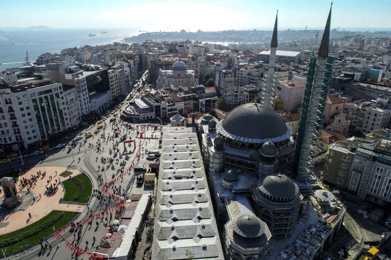 Taksim Cami İnşaatında Sona Gelindi