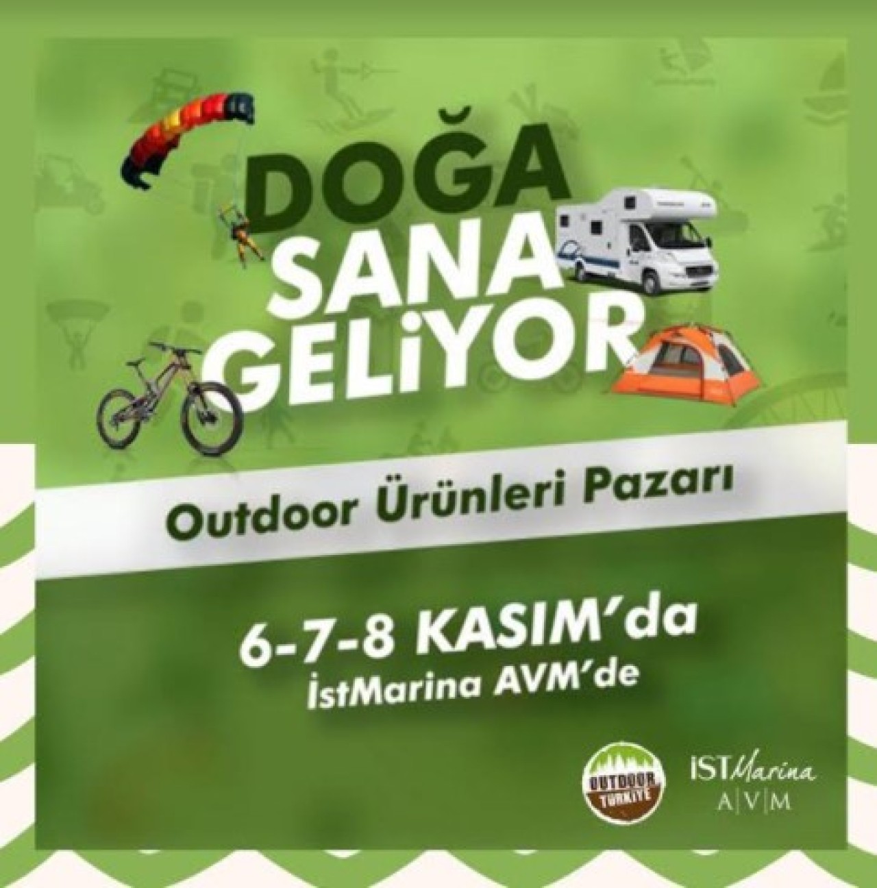 'Outdoor Ürünleri Pazarı' ile 'Doğa' İstMarina AVM'ye Geliyor