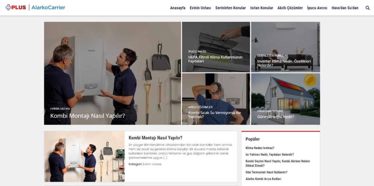 Alarko Carrier İklimlendirme Rehberi Alarko Carrier Plus ’ı Yayına Aldı