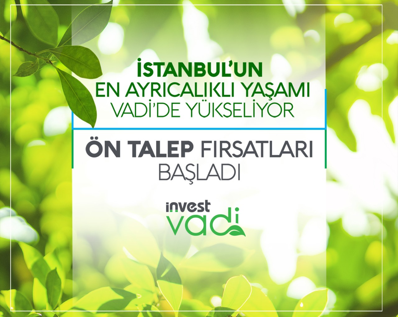 İnvest İnşaat'tan İnvestvadi Projesi Geliyor