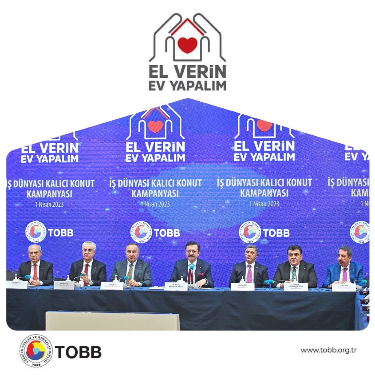 TOBB’dan “El Verin Ev Yapalım” Kampanyası