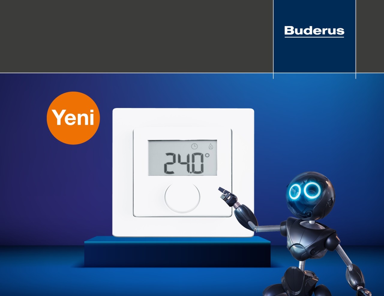 Buderus'tan akıllı ısıtma çözümü: Yeni RC100.2 modülasyonlu oda kumandası