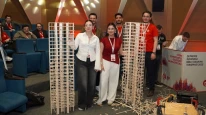 Depreme Dayanıklı Bina Tasarımı Yarışması'nda sarsma testleri nefes kesti
