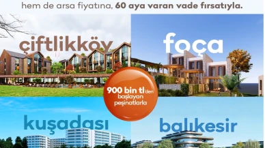 arsaVev’den 900 bin TL peşinatla arsa fiyatına ev sahibi olma fırsatı