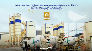 Gebze Hazır Beton Tesisi’ne altın sertifika