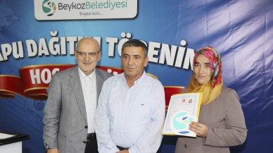 Beykoz'da Tapu Heyecanı