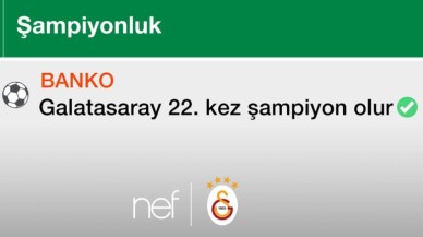 Nef’ten Bilyoner’e “Hoş Geldin” Tweeti: Galatasaray 22’nci Kez Şampiyon Olur!