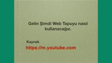 Web Tapu İle Nasıl İşlem Yapılır?