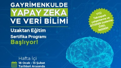 Gayrimenkulde Yapay Zeka ve Veri Bilimi Uzaktan Eğitim Sertifika Programı Başlıyor