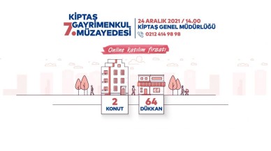 KİPTAŞ 7. Gayrimenkul Müzayedesi 24 Araık'ta