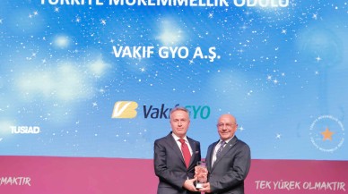 Vakıf GYO'ya Mükemmellik Ödülü