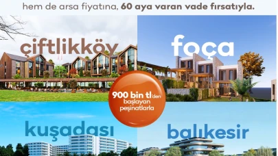 arsaVev’den 900 bin TL peşinatla arsa fiyatına ev sahibi olma fırsatı