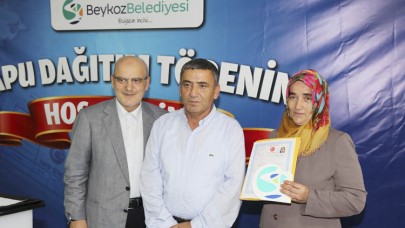 Beykoz'da Tapu Heyecanı