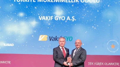 Vakıf GYO'ya Mükemmellik Ödülü