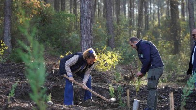 Marmaris'te Halk ve Öğrenciler Ağaçlandırmaya Destek Oldu
