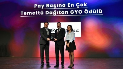 Gayrimenkul Zirvesi'nde Akmerkez GYO'ya Ödül