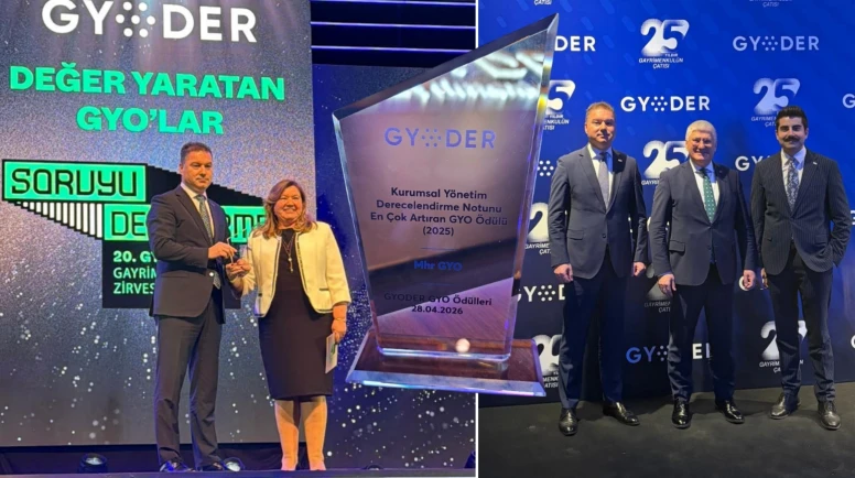 MHR GYO’ya GYODER Gayrimenkul Zirvesi’nde kurumsal yönetim ödülü