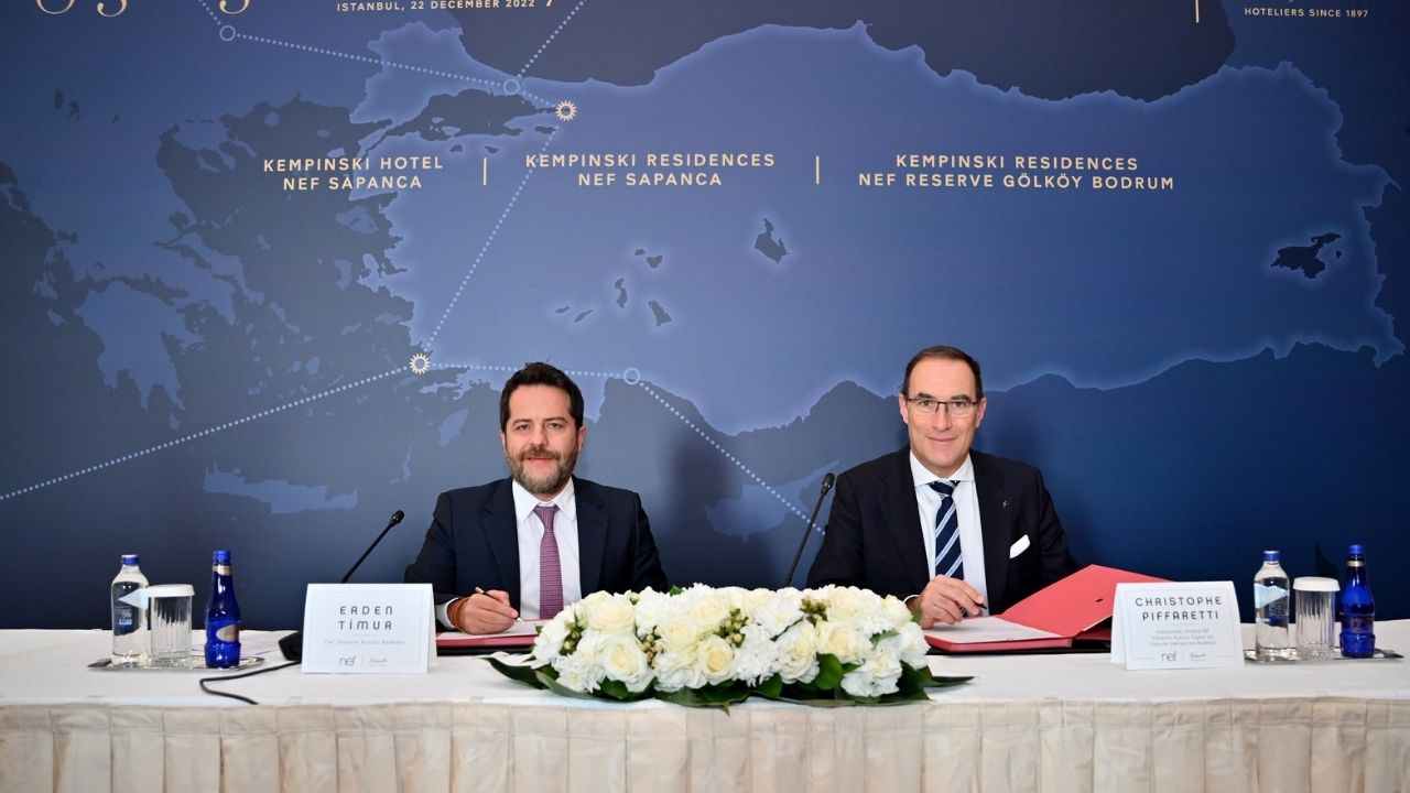 Nef Yönetim Kurulu Başkanı Erden Timur_Kempinski Hotels Başkan Yardımcısı Christophe Piffaretti